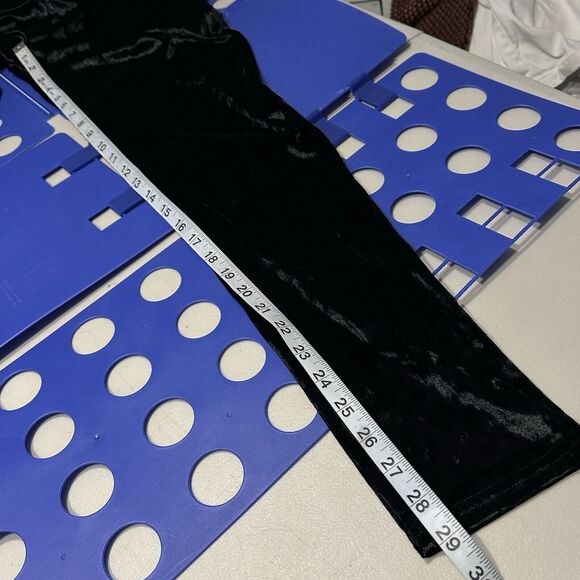 FABLETICS High Waisted Crushed Black Velour Crossover Leggings Size XXL NWOT - Picture 16 of 16